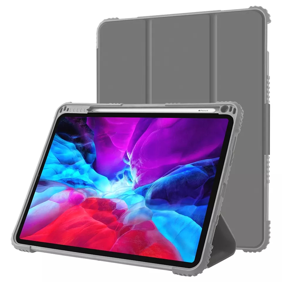 Foldable Flip Leather Case Armor Bumper Shockproof Case for iPad 